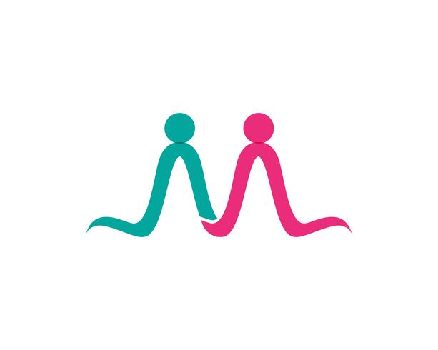Adoption and community care Logo template vector