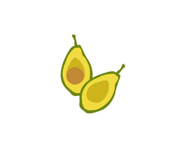 logo de plantilla vector aguacate