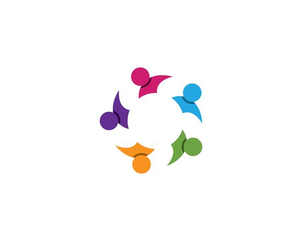 Community people group, logo and social icon design template 619880
