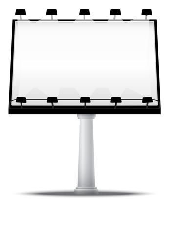 Blank street advertising billboard vector