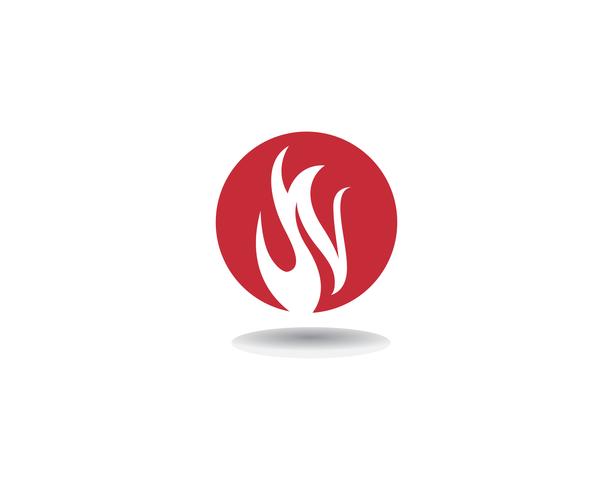 Fire Logo Template vector icon Oil, gas and energy logo concept