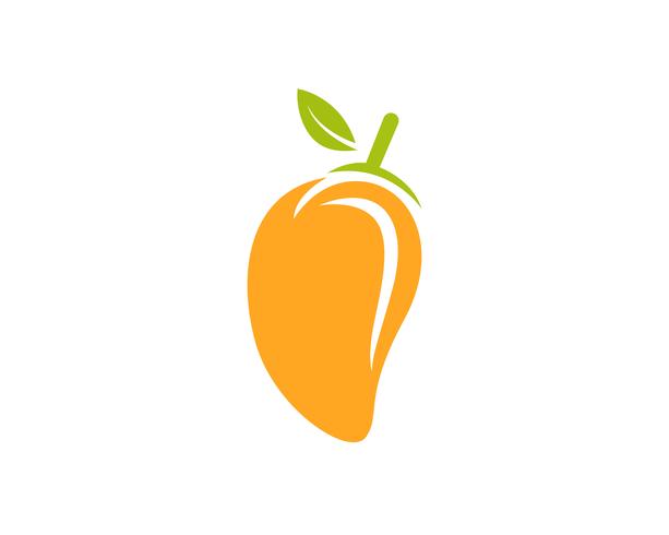 Mango in flat style mango logo mango icon vector image