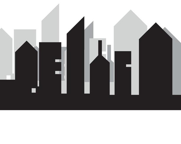 Modern City skyline . city silhouette. vector illustration in flat