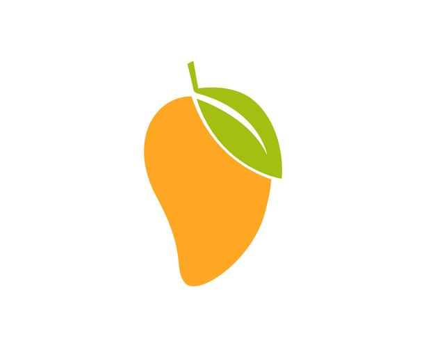 Mango en estilo plano mango logo mango icono vector de imagen