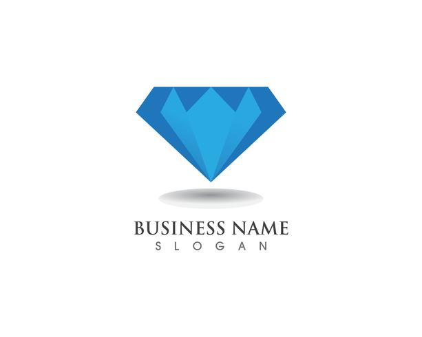 Diamond logo symbol vector template icon