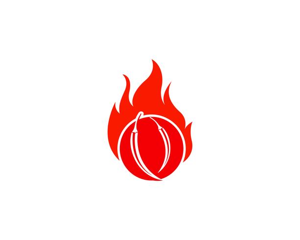Chilli vector template logo and symbol