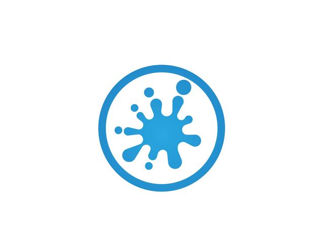 Splash water logo and symbol vector 