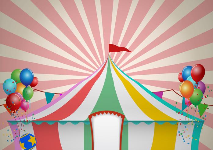 Circus Tent Celebration vector