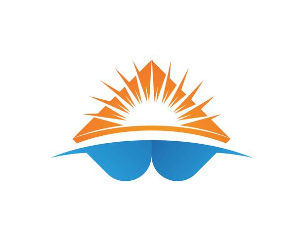 Sun generic logo and symbols vector