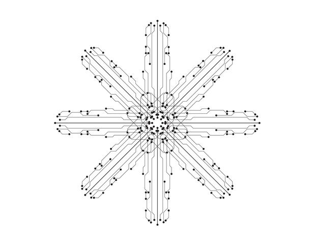 circuit illustration vector template line