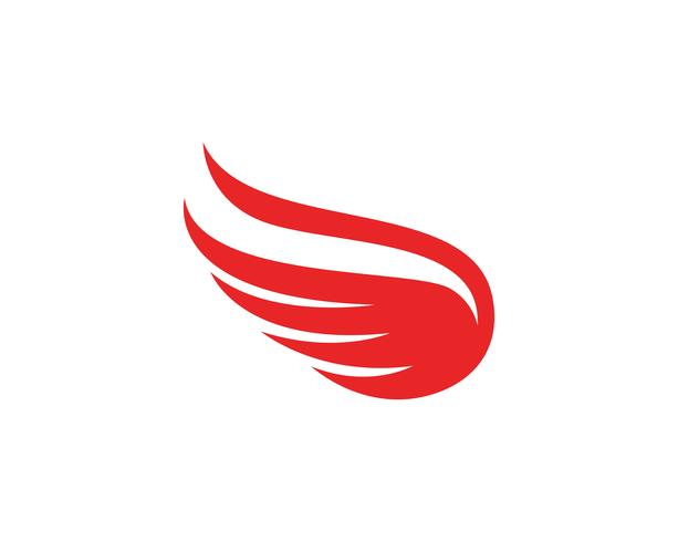 Flacon wing template icons vector  design