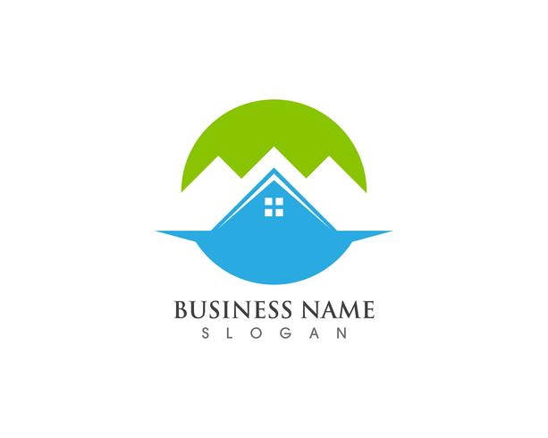 Plantilla de logotipo de casa simple vector