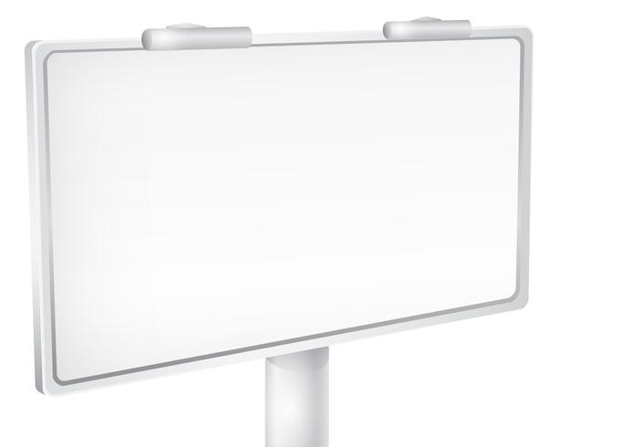 Blank street advertising billboard vector