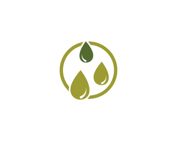 icono de vector de plantilla logo oliva