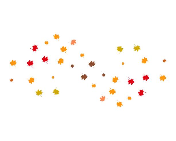 Ilustración de vector de hoja de otoño