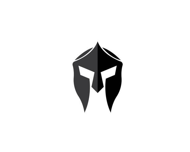 Spartan helmet logo vector