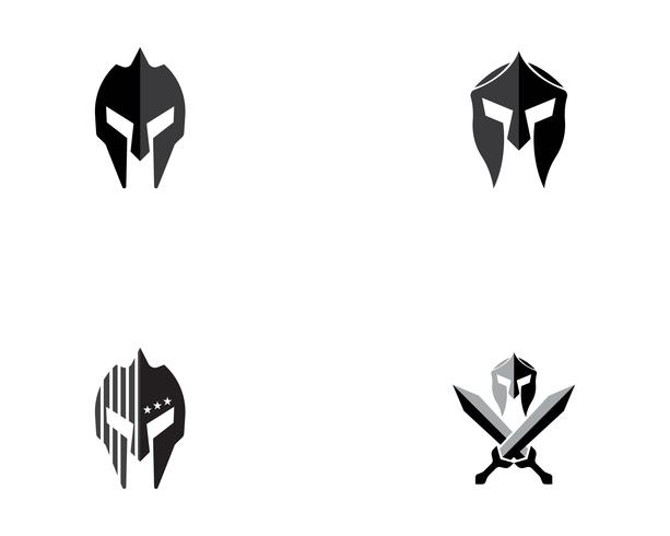 Spartan casco vector logo