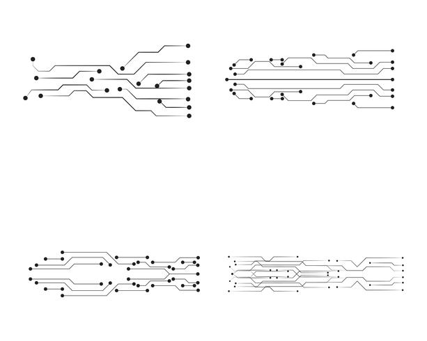 circuit illustration vector template line