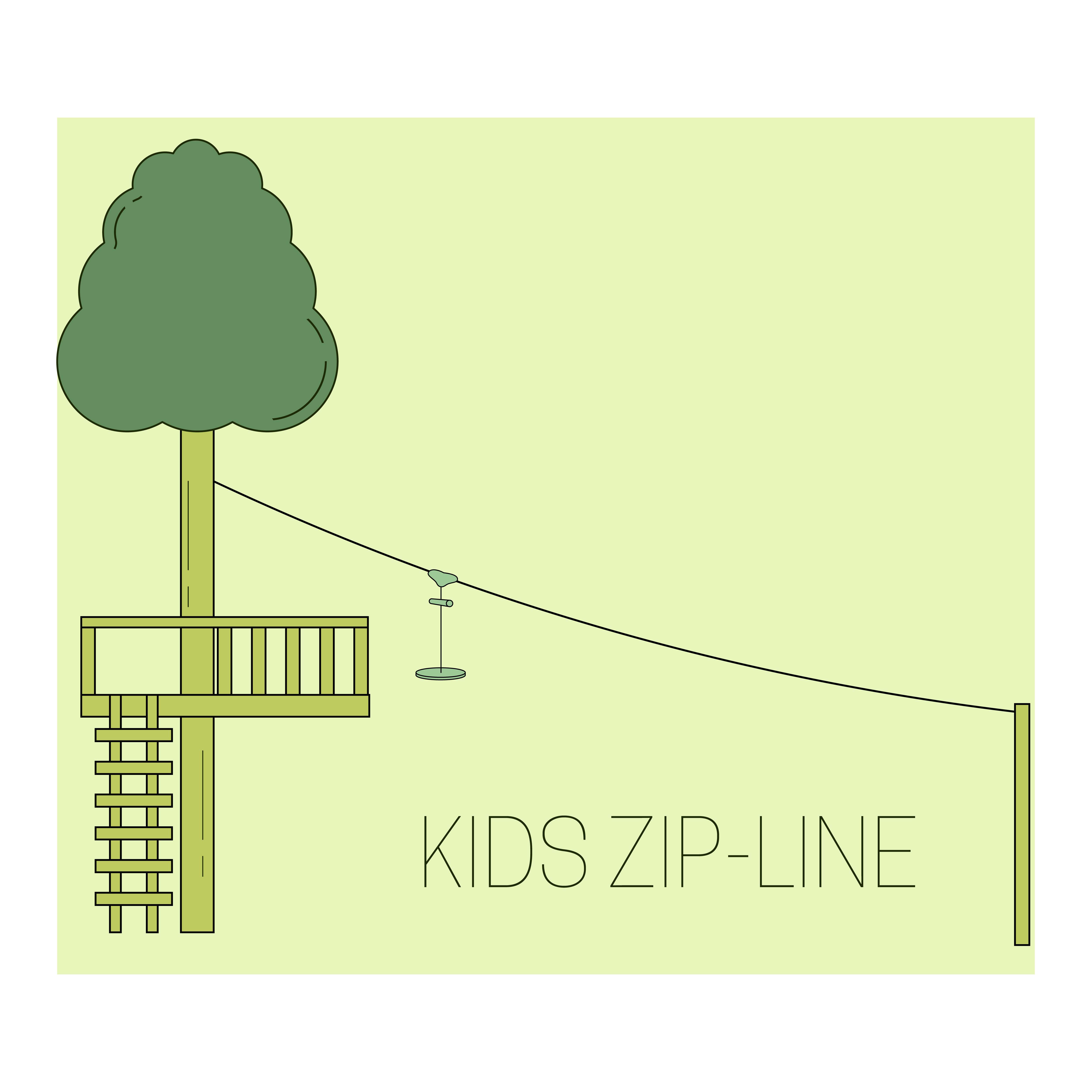 Kids zip line 620619 Vector Art at Vecteezy