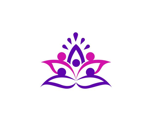 Lotus flower logo and symbols vector template 