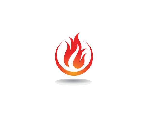 Fire Logo Template vector icon Oil, gas and energy logo concept