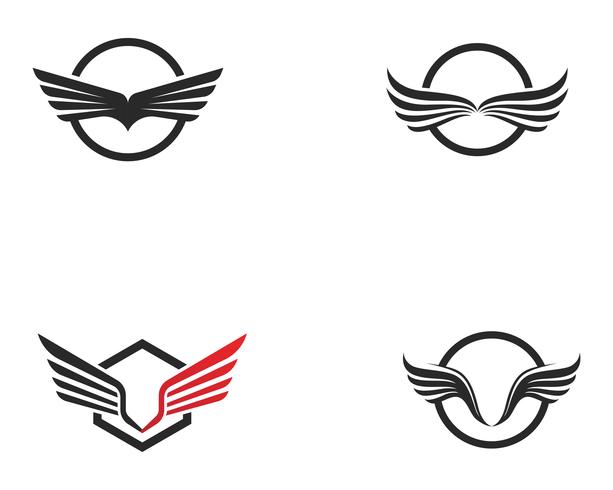 Falcon Wing Logo Template vector icon design