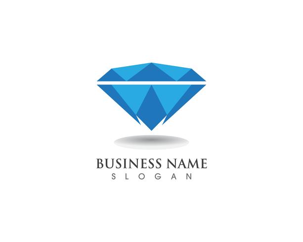 Diamond logo symbol vector template icon