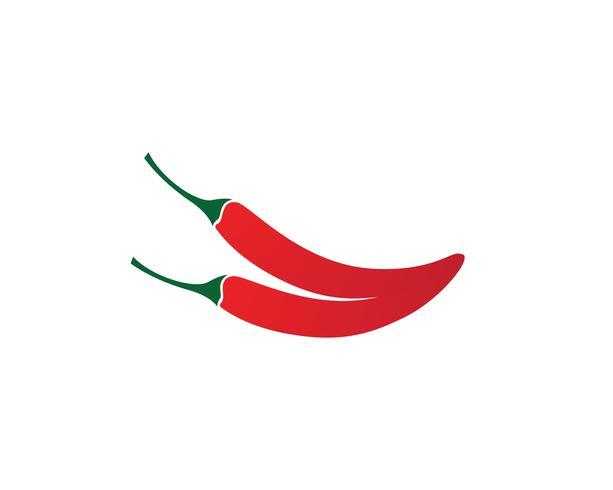 Chilli vector plantilla logotipo y símbolo