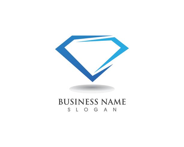 Diamond logo symbol vector template icon