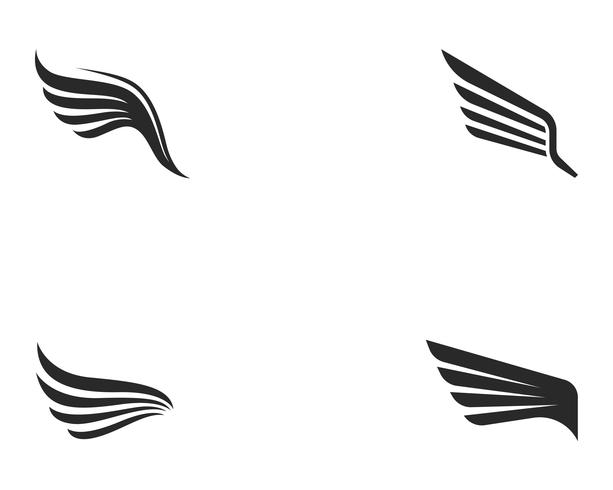 ala de halcón logo plantilla vector icono diseño
