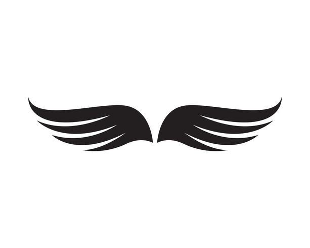 Flacon wing template icons vector  design