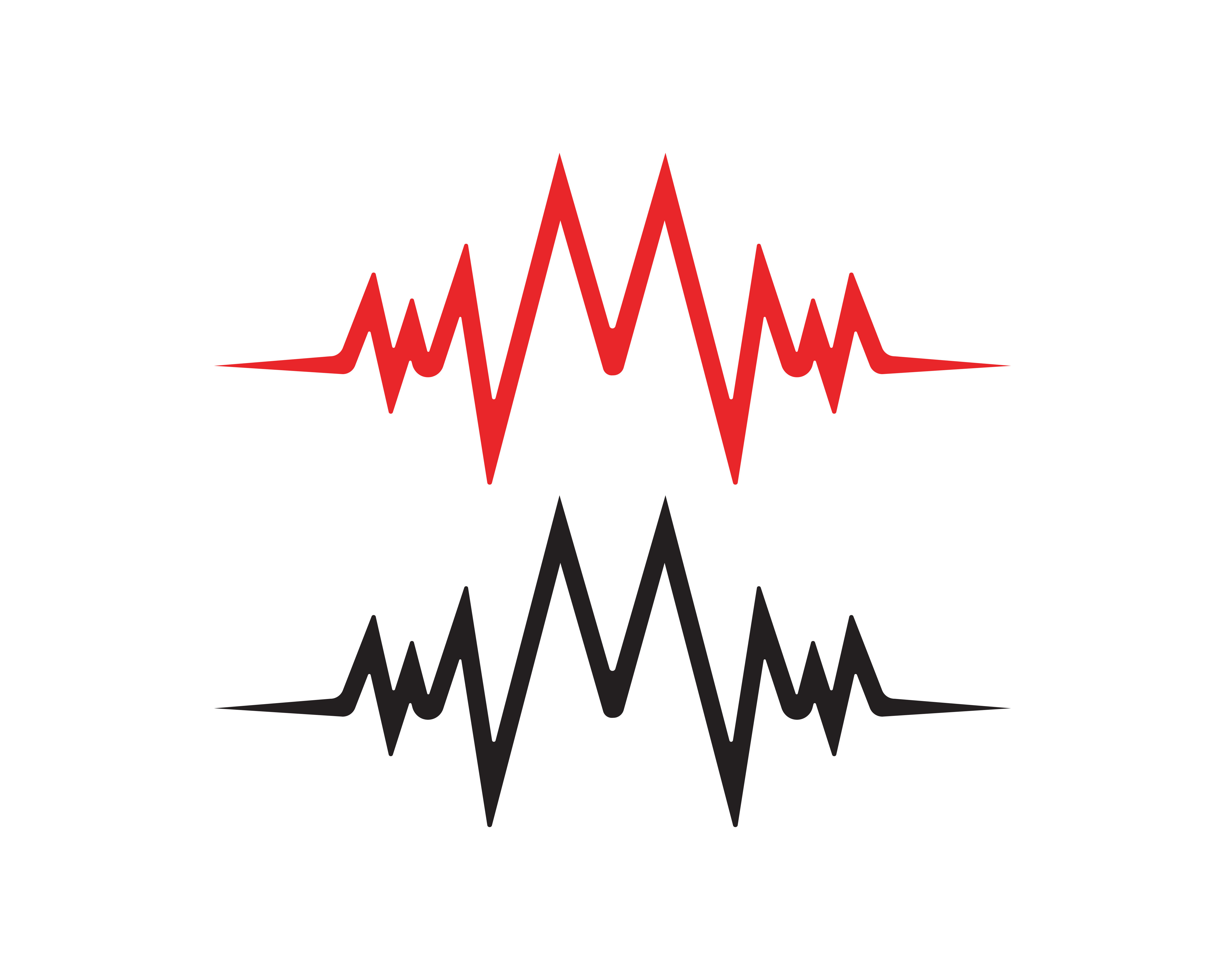 Download heart beat line vector template 620861 Vector Art at Vecteezy