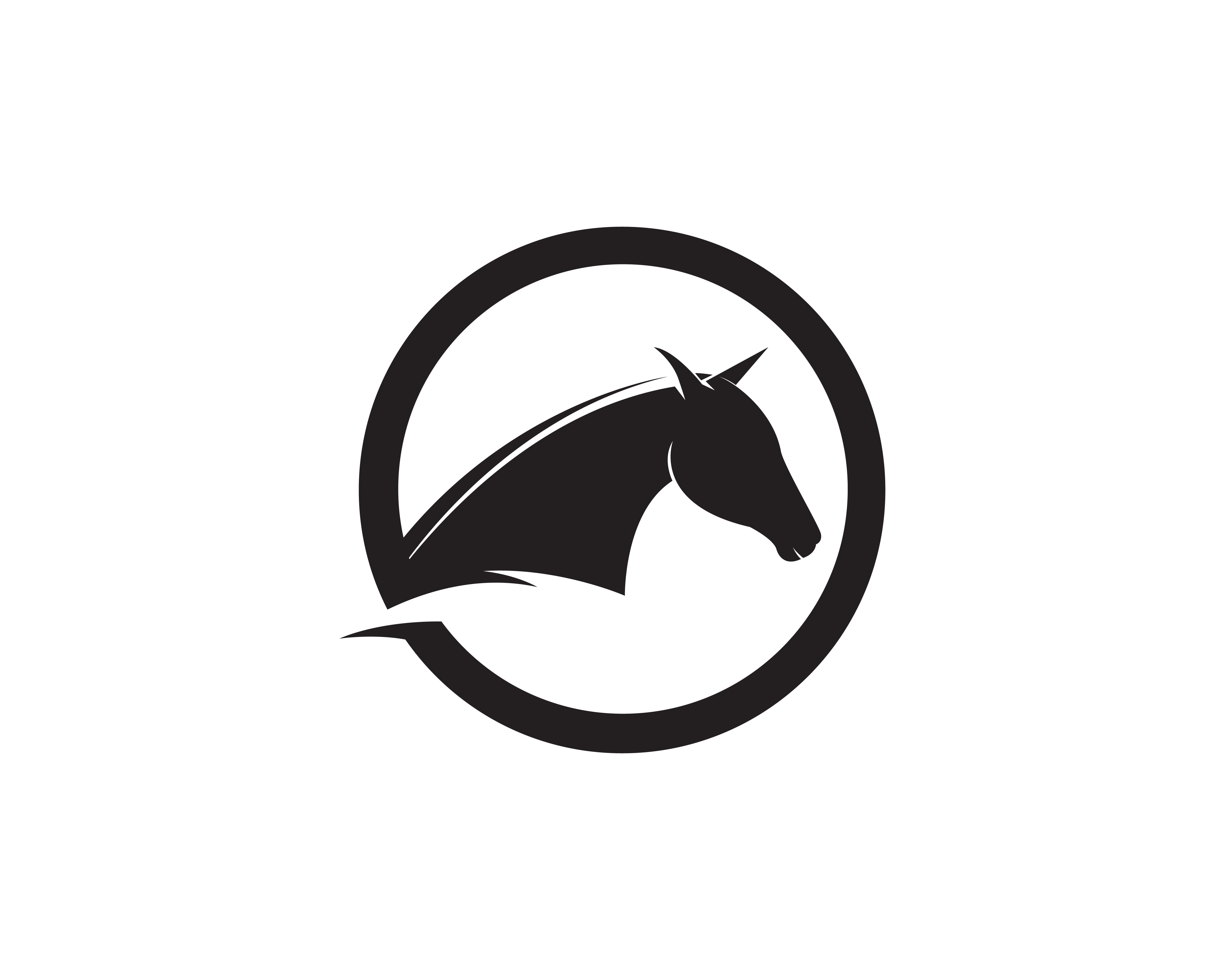 Horse head black Logo Template Vector 620868 Vector Art at Vecteezy