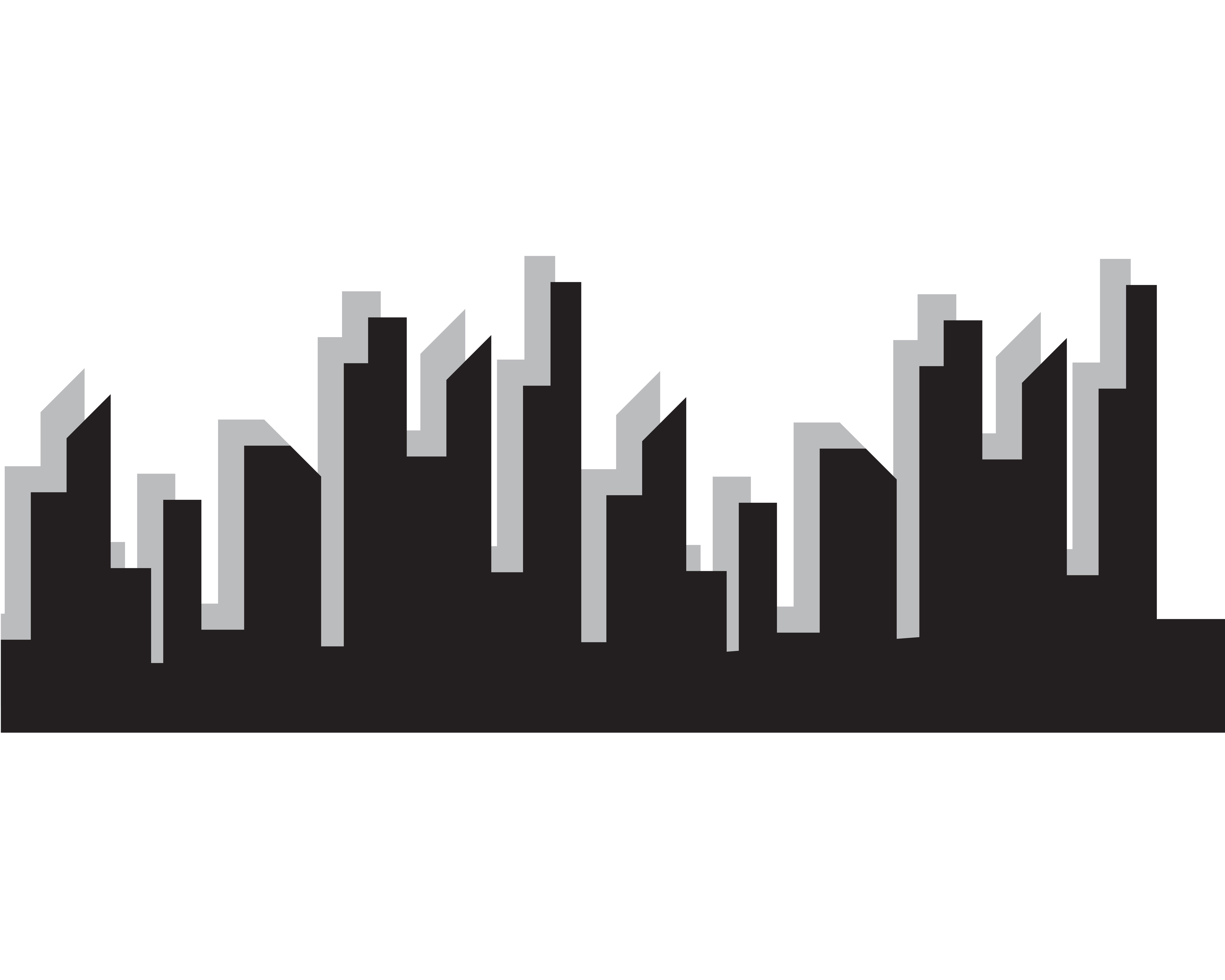 Gotham City Skyline Stencil gotham-city-skyline-stencil