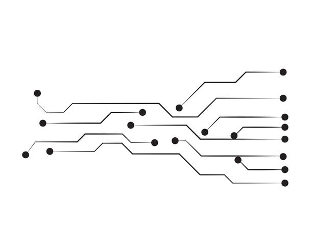 circuit illustration vector template line