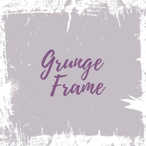 grunge frame border vector