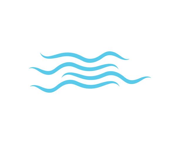 Wave beach logo and symbols vector template