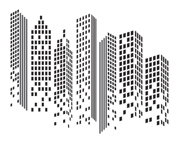 Modern City skyline . city silhouette. vector illustration in flat 