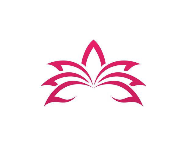 Lotus flower logo and symbols vector template icon