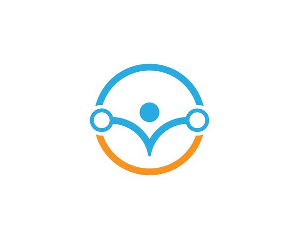 Adoption and community care Logo template vector 