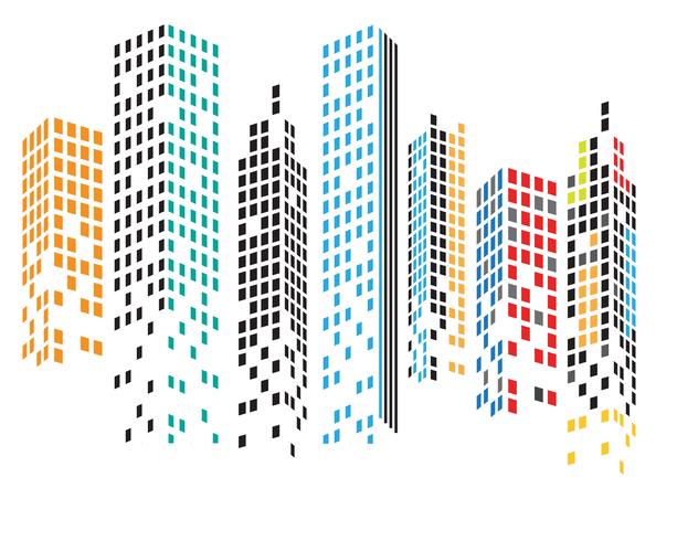 Modern City skyline . city silhouette. vector illustration in flat 