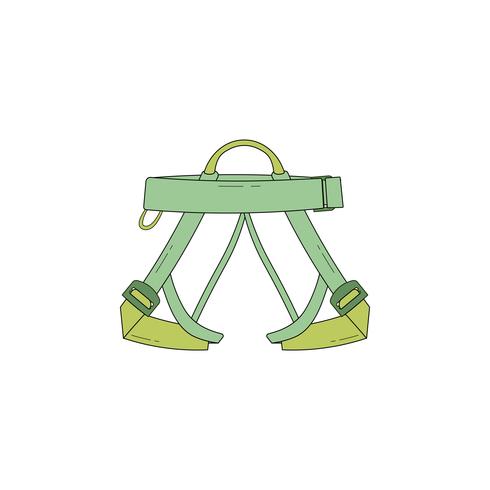 Climbing harness icon vector