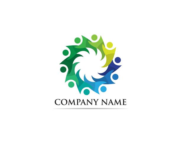 Adoption and community care Logo template vector