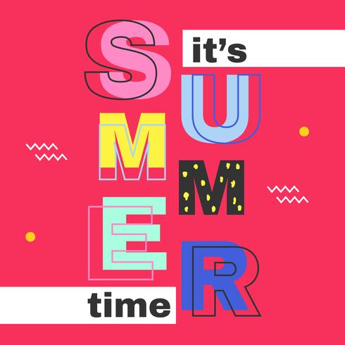 It’s Summer Time Vector
