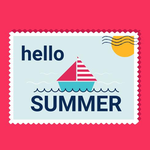 Hello Summer Vector