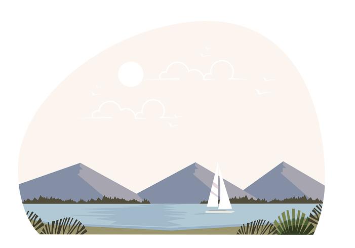 Vector paisaje ilustración