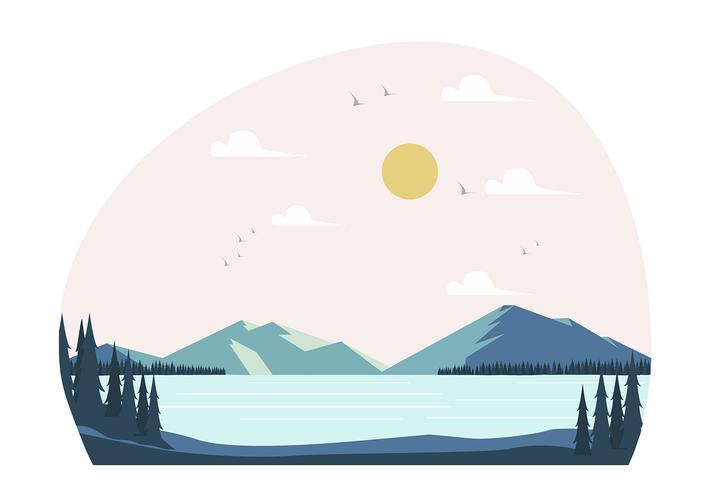 Vector paisaje ilustración