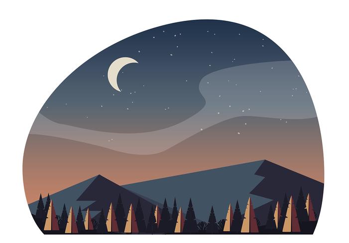 Vector paisaje ilustración