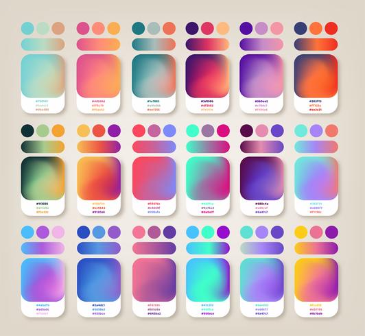 Gradient Colors Ideas vector