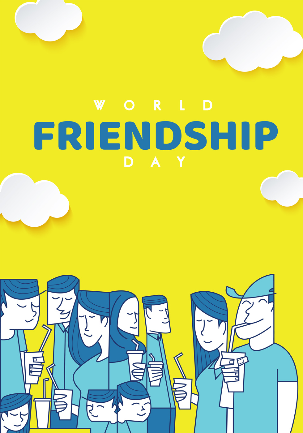 World Friendship Day Poster 621342 - Download Free Vectors ...